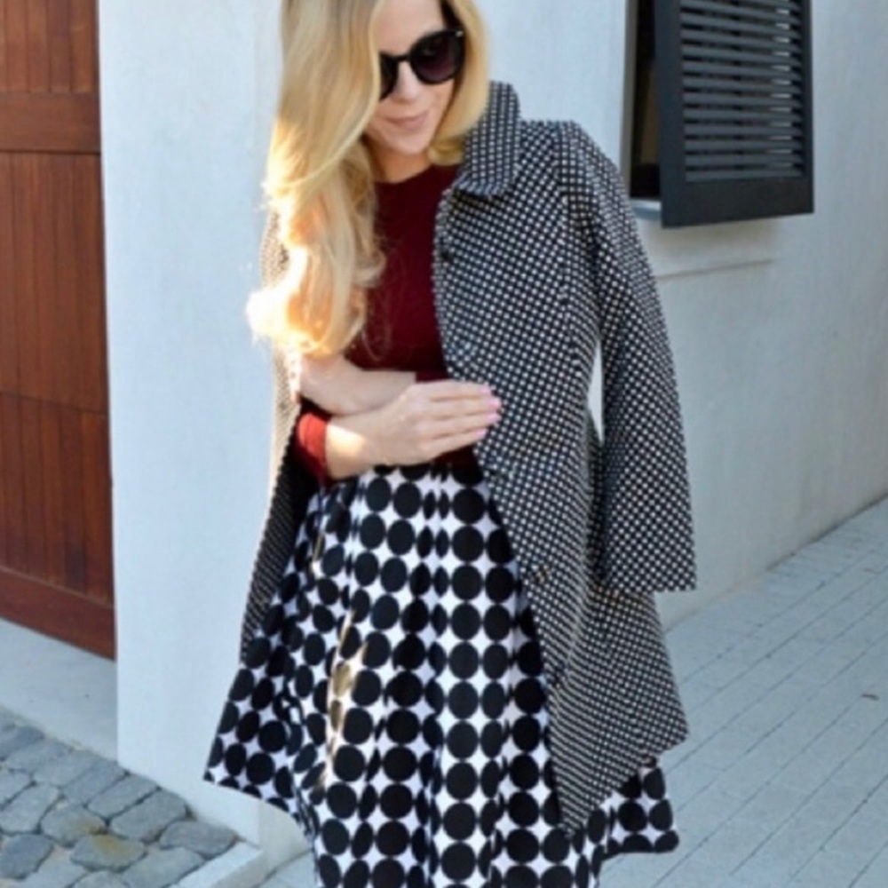 LC Lauren Conrad Polka Dot Jacket